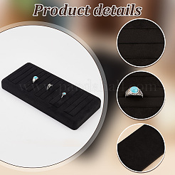 Подставки для колец из микрофибры на 5 слот&nbsp;RDIS-WH0015-02A