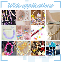 150шт. набор из 15-х видов непрозрачных акриловых бусин&nbsp;SACR-PH0002-14