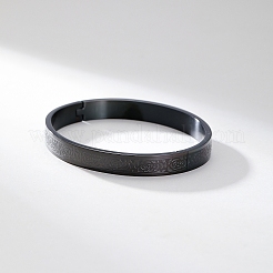 201 bracelets unis en acier inoxydable&nbsp;QM1535-1