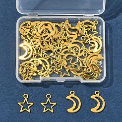 50 шт. 2 стиля подвески из сплава в тибетском стиле&nbsp;TIBEP-FS0001-29AG