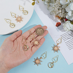 8 шт. 2 металлических скрепки для бумаги&nbsp;AJEW-OC00035