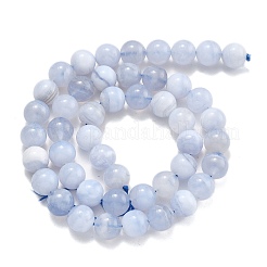 Натуральный голубой кружевной агат бисер нитей&nbsp;G-F222-30-6mm-01