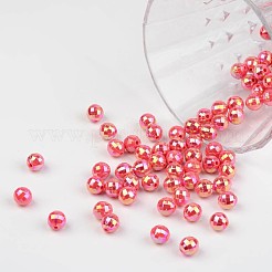 Sfaccettate colorate ecologiche poli stirene acrilico perline rotonde&nbsp;SACR-K001-6mm-65
