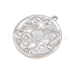 Cabochon-Fassungen für Anhänger aus Edelstahl 304&nbsp;STAS-L313-08P
