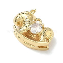 Colgante micropavé cubic zirconia de latón&nbsp;KK-I476-26G-05