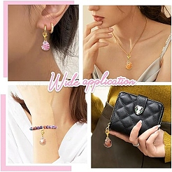 12pcs décorations de pendentif en alliage d'émail&nbsp;HJEW-YW00498