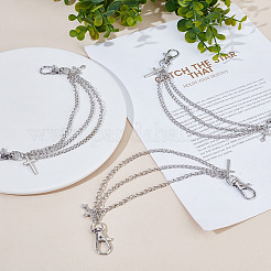 4 Stück dekorative Schuhkette aus Zinklegierung&nbsp;FIND-GO0003-81