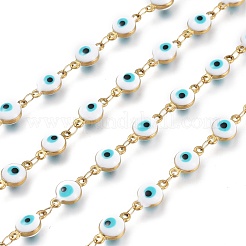 Cadenas de eslabones esmaltados hechos a mano de 3.28 pie&nbsp;X-STAS-I154-02G