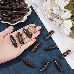 50 шт. деревянные пуговицы с 2 отверстиями&nbsp;BUTT-UN0001-28A-01