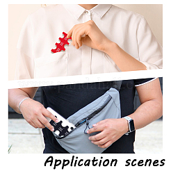 4 шт. 4 цвета АБС-пластик японский держатель для монет иен жесткий чехол-органайзер&nbsp;AJEW-HY0002-33B