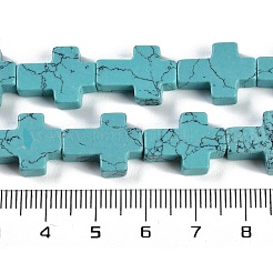 Filo di perline turchesi sintetici&nbsp;G-I369-A09-02