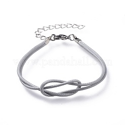 Bracciali cordone poliestere coreano cerati&nbsp;BJEW-JB04598