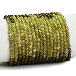 Hilos de cuentas de ópalo natural de color amarillo verdoso con degradado&nbsp;GG-CBA9722-A01-2mm