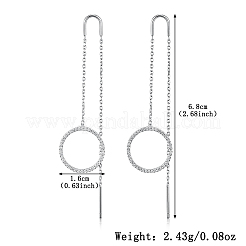 S925 Silber Zirkon geometrische Ohrringe und Halskette Schmuck-Set für Frauen&nbsp;IQ8256-3