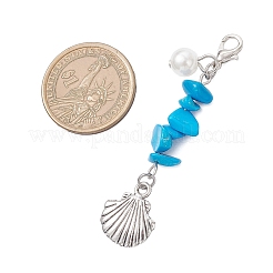 Подвески из синтетической бирюзовой крошки&nbsp;HJEW-JM04184