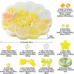 DIY круглый бант цветок акриловые бусины браслеты комплекты ювелирных изделий&nbsp;DIY-FS0006-27