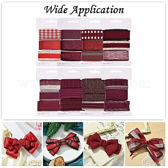 Ruban polyester 9 yards 3 styles&nbsp;SRIB-A014-A06