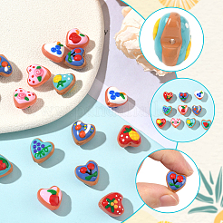 20 шт. окрашенные стеклянные бусины&nbsp;LAMP-SC0001-65