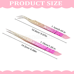 2 шт. 2 вида пинцетов из нержавеющей стали&nbsp;DIY-LP0004-18