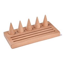 Set di espositori per anelli di legno&nbsp;AJEW-WH0250-35