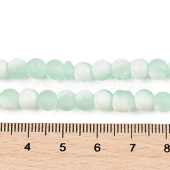 Perle di vetro smerigliato crackle fili&nbsp;GLAA-U001-8mm-M01