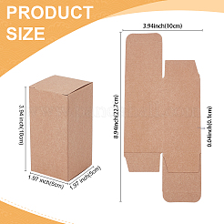 Scatola di carta kraft creativa pieghevole&nbsp;CON-WH0113-01B