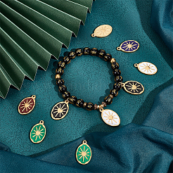 12шт 6 цвета эмалевые подвески&nbsp;FIND-UN0001-57