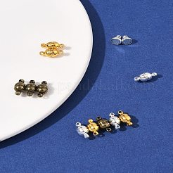 12 комплект 3-х цветных латунных магнитных застежек&nbsp;KK-FS0001-55B