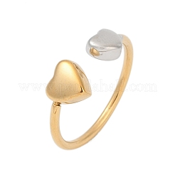 Регулируемые открытые манжетные кольца из нержавеющей стали 304&nbsp;RJEW-Z091-03GP