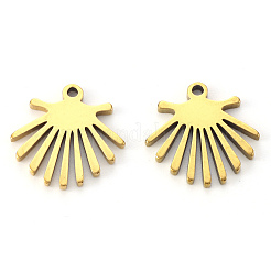 Charms de acero inoxidable 201 con revestimiento al vacío de PVD&nbsp;STAS-N092-89G