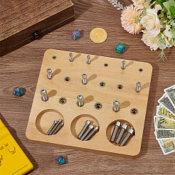 Деревянная доска с гвоздями на 18 отверстие&nbsp;DIY-WH0671-167