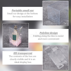 30 confezione regalo in scatola di plastica trasparente rettangolare in PVC da 3 stili&nbsp;CON-BC0007-29