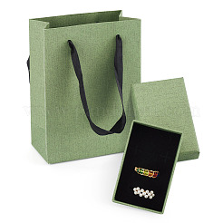 4 Stück rechteckige Schmuckaufbewahrungsboxen aus Papier&nbsp;CON-TA0001-39B-01