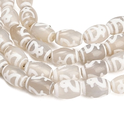 Stile tibetano perline dzi fili&nbsp;GG-CBA4812-C02-8X12MM