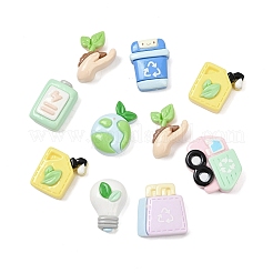 Кабошоны из непрозрачной смолы серии «Защита окружающей среды»&nbsp;RESI-Z048-02