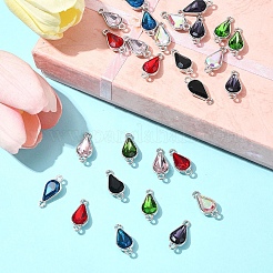 28 шт. 7-цветные литые стеклянные звенья/соединители&nbsp;GLAA-FS0001-94