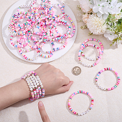 32 pulsera hecha a mano con arcilla polimérica y cuentas acrílicas&nbsp;BJEW-PH02014