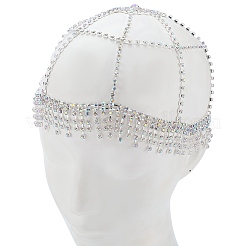 Stirnbänder aus legiertem Strass-Mesh&nbsp;OHAR-WH20005-32P