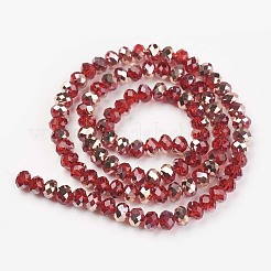 Гальванизируйте прозрачное стекло бисер нитей&nbsp;LS-EGLA-A034-T8mm-N12