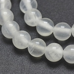 Brins de perles de sélénite naturelles&nbsp;X-G-G792-24B