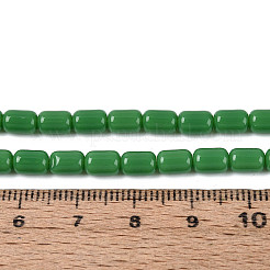 Chapelets de perles en verre opaques&nbsp;GLAA-T028-14P-04