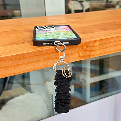 1шт брелок из атласной ткани&nbsp;KEYC-LP0001-31