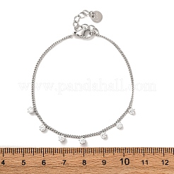 Браслеты с подвесками из нержавеющей стали 304&nbsp;LS-BJEW-A047-02P