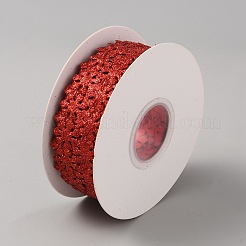 Отделка снежинкой из полиэфирной ленты&nbsp;DIY-WH0568-45B