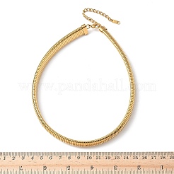 12 мм плоские цепочки-змейки из нержавеющей стали 304 для женщин&nbsp;LS-NJEW-U049-01G