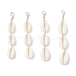 Подвески из натуральных смешанных ракушек каури украшения&nbsp;HJEW-JM03631