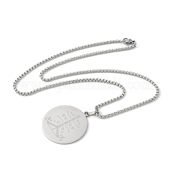 201 кулон из нержавеющей стали с гравировкой ogou feray veve&nbsp;LS-NJEW-H065-02P