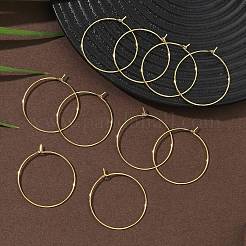 Componenti per orecchini a cerchio in ottone Shegrace&nbsp;XGR0005G-70G-A
