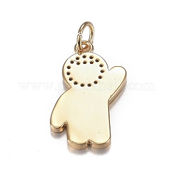 Кулоны из латуни с прозрачным фианитом&nbsp;ZIRC-F120-068G