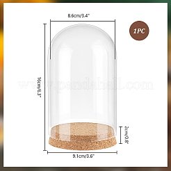 Glaskuppelabdeckung&nbsp;AJEW-WH0314-446D